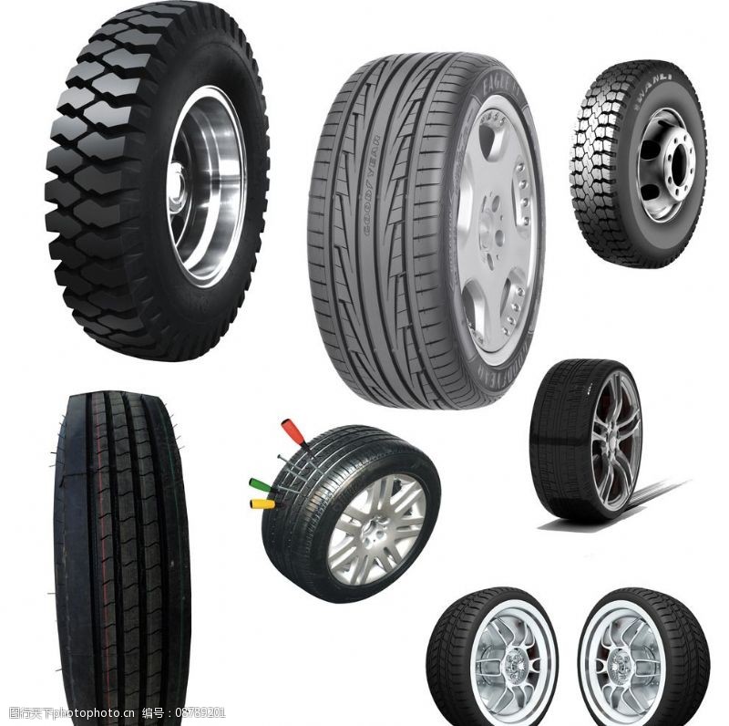 汽车轮胎 类型、结构与视觉素材概览